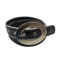Ceinture à Bords Fermeture éclair Avec Boucle Ovale Coloris MIX -Accessoires De Mode pdtimg 4951515hd