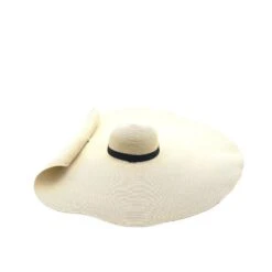Chapeau De Soleil Floppy En Paille De Papier Avec Ruban -Accessoires De Mode pdtimg 4951700hd