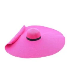 Chapeau De Soleil Floppy En Paille De Papier Avec Ruban -Accessoires De Mode pdtimg 4951707hd