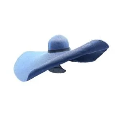 Chapeau De Soleil Floppy En Paille De Papier Avec Ruban -Accessoires De Mode pdtimg 4951710hd