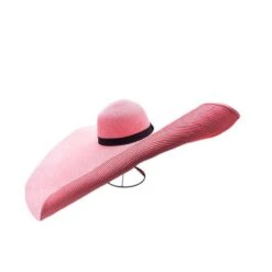Chapeau De Soleil Floppy En Paille De Papier Avec Ruban -Accessoires De Mode pdtimg 4951714hd
