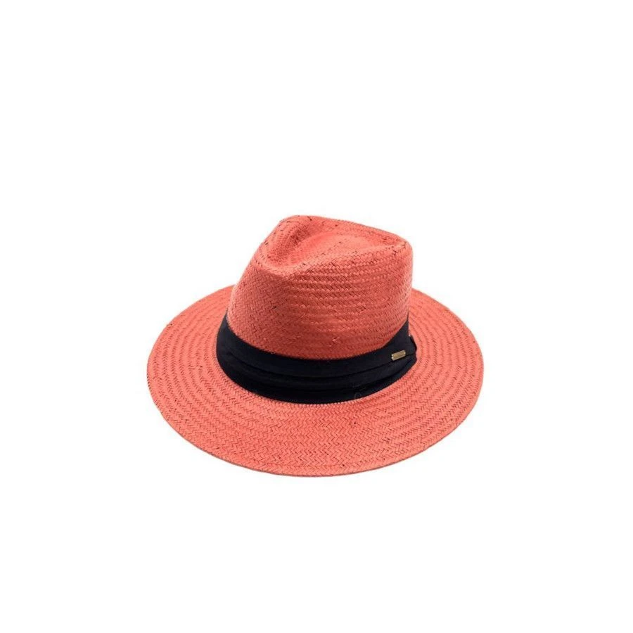 Chapeau Panama Tressage En Paille Avec Un Ruban Uni 5 Chapeau Panama Tressage En Paille Avec Un Ruban Uni – Image 3