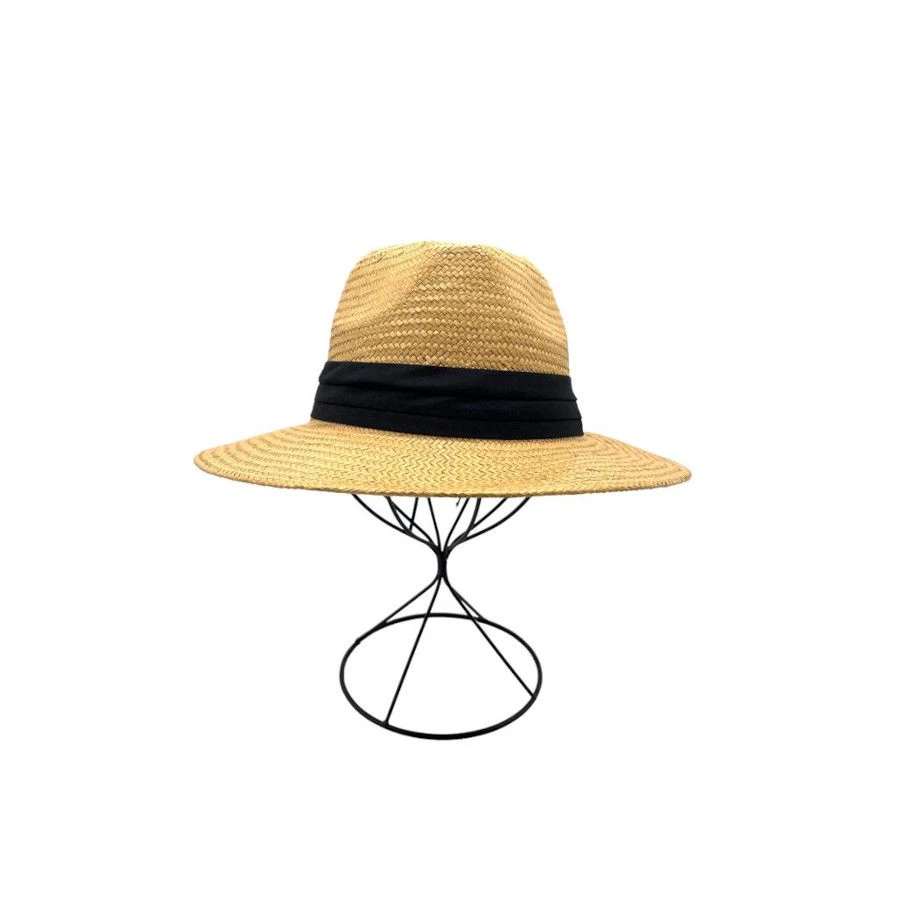 Chapeau Panama Tressage En Paille Avec Un Ruban Uni 6 Chapeau Panama Tressage En Paille Avec Un Ruban Uni – Image 4