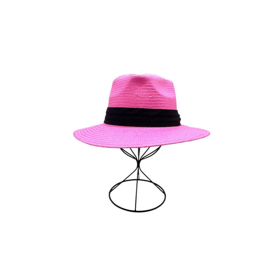 Chapeau Panama Tressage En Paille Avec Un Ruban Uni 14 Chapeau Panama Tressage En Paille Avec Un Ruban Uni – Image 12