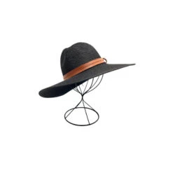Chapeau De Papier Tressé à Large Bord Avec Lanière Simili -Accessoires De Mode pdtimg 4951833hd