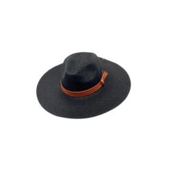 Chapeau De Papier Tressé à Large Bord Avec Lanière Simili -Accessoires De Mode pdtimg 4951835hd