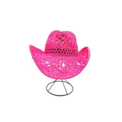 Chapeau Cowboy En Papier Joliment Tressé En Macramé -Accessoires De Mode pdtimg 4951849hd