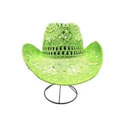 Chapeau Cowboy En Papier Joliment Tressé En Macramé -Accessoires De Mode pdtimg 4951855hd