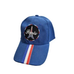 Casquette à Paris Brodé Avec Drapeau France Sur La Visière -Accessoires De Mode pdtimg 4951985hd