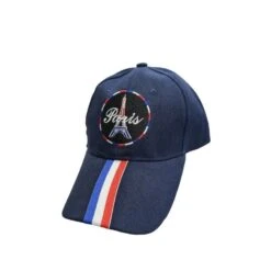 Casquette à Paris Brodé Avec Drapeau France Sur La Visière -Accessoires De Mode pdtimg 4951986hd