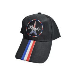 Casquette à Paris Brodé Avec Drapeau France Sur La Visière -Accessoires De Mode pdtimg 4951987hd