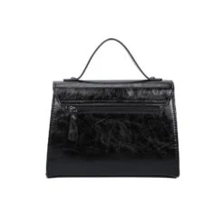 Sac à Main Bimatière Zippé Et Rabat Aimanté Avec Anneau -Accessoires De Mode pdtimg 4952269hd