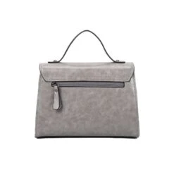 Sac à Main Bimatière Zippé Et Rabat Aimanté Avec Anneau -Accessoires De Mode pdtimg 4952273hd