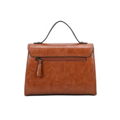 Sac à Main Bimatière Zippé Et Rabat Aimanté Avec Anneau -Accessoires De Mode pdtimg 4952281hd