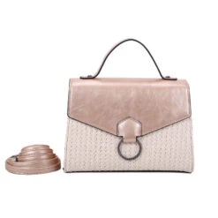 Sac à Main Bimatière Zippé Et Rabat Aimanté Avec Anneau -Accessoires De Mode pdtimg 4952283hd