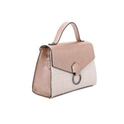 Sac à Main Bimatière Zippé Et Rabat Aimanté Avec Anneau -Accessoires De Mode pdtimg 4952284hd