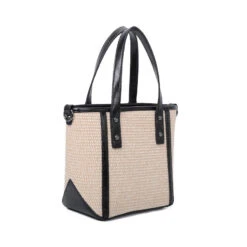 Sac Cabas Fermé Par Zip Avec Contours Et Poignées Faux Cuir -Accessoires De Mode pdtimg 4955097hd