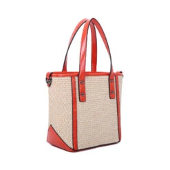 Sac Cabas Fermé Par Zip Avec Contours Et Poignées Faux Cuir -Accessoires De Mode pdtimg 4955099hd