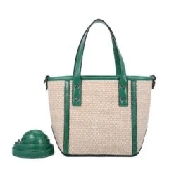 Sac Cabas Fermé Par Zip Avec Contours Et Poignées Faux Cuir -Accessoires De Mode pdtimg 4955102hd