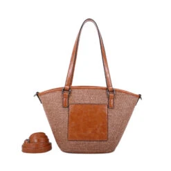 Cabas Trapèze Composition Bimatière à Zip Et Deux Anses -Accessoires De Mode pdtimg 4955194hd