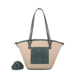 Cabas Trapèze Composition Bimatière à Zip Et Deux Anses -Accessoires De Mode pdtimg 4955203hd