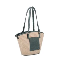 Cabas Trapèze Composition Bimatière à Zip Et Deux Anses -Accessoires De Mode pdtimg 4955204hd