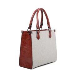Sac Porté Main Conçu En Cuir PU équipé De Deux Poignées -Accessoires De Mode pdtimg 4955895hd