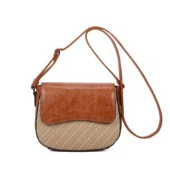 Sac Besace Bimatière Zippé Et Fermeture Rabat Magnétique -Accessoires De Mode pdtimg 4955956hd