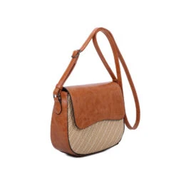 Sac Besace Bimatière Zippé Et Fermeture Rabat Magnétique -Accessoires De Mode pdtimg 4955957hd