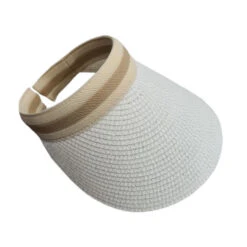 Casquette Visière En Fibre De Papier Avec Bande Contrastée 24 Casquette Visière En Fibre De Papier Avec Bande Contrastée -Accessoires De Mode pdtimg 4956910hd