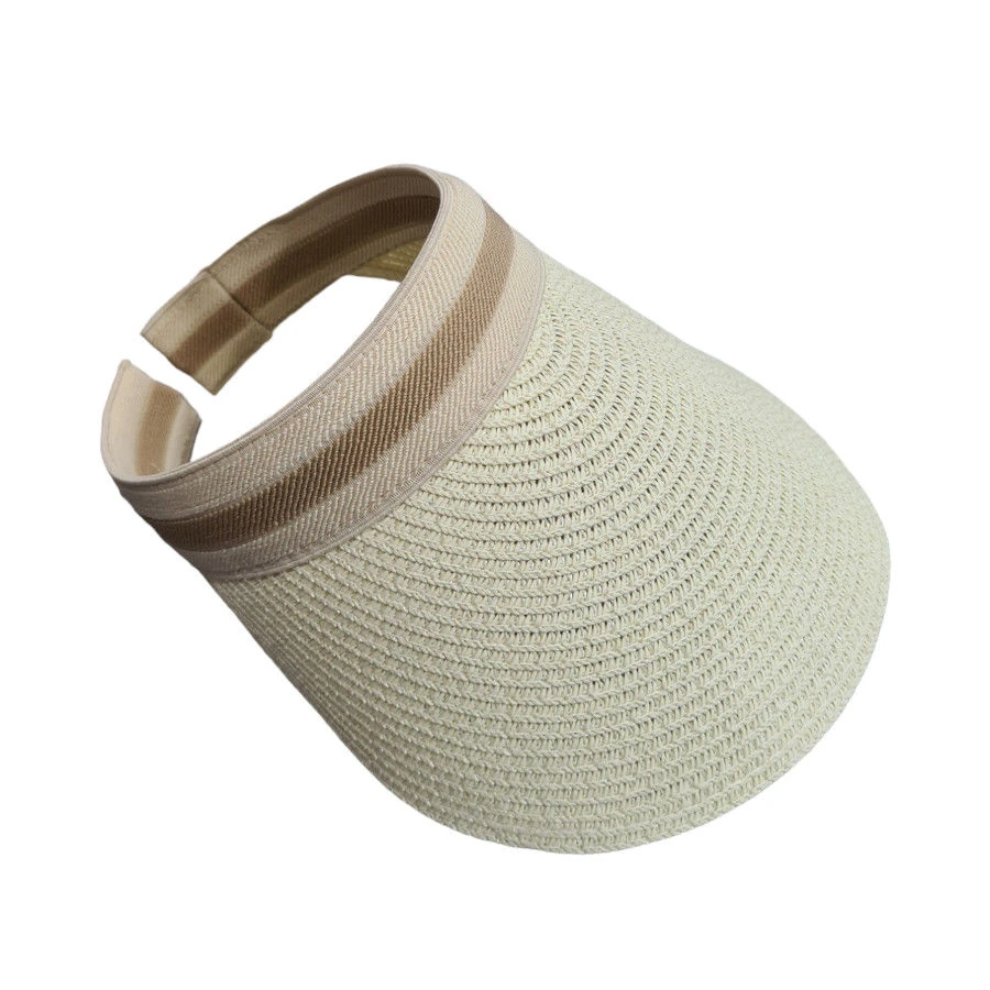 Casquette Visière En Fibre De Papier Avec Bande Contrastée 6 Casquette Visière En Fibre De Papier Avec Bande Contrastée – Image 4