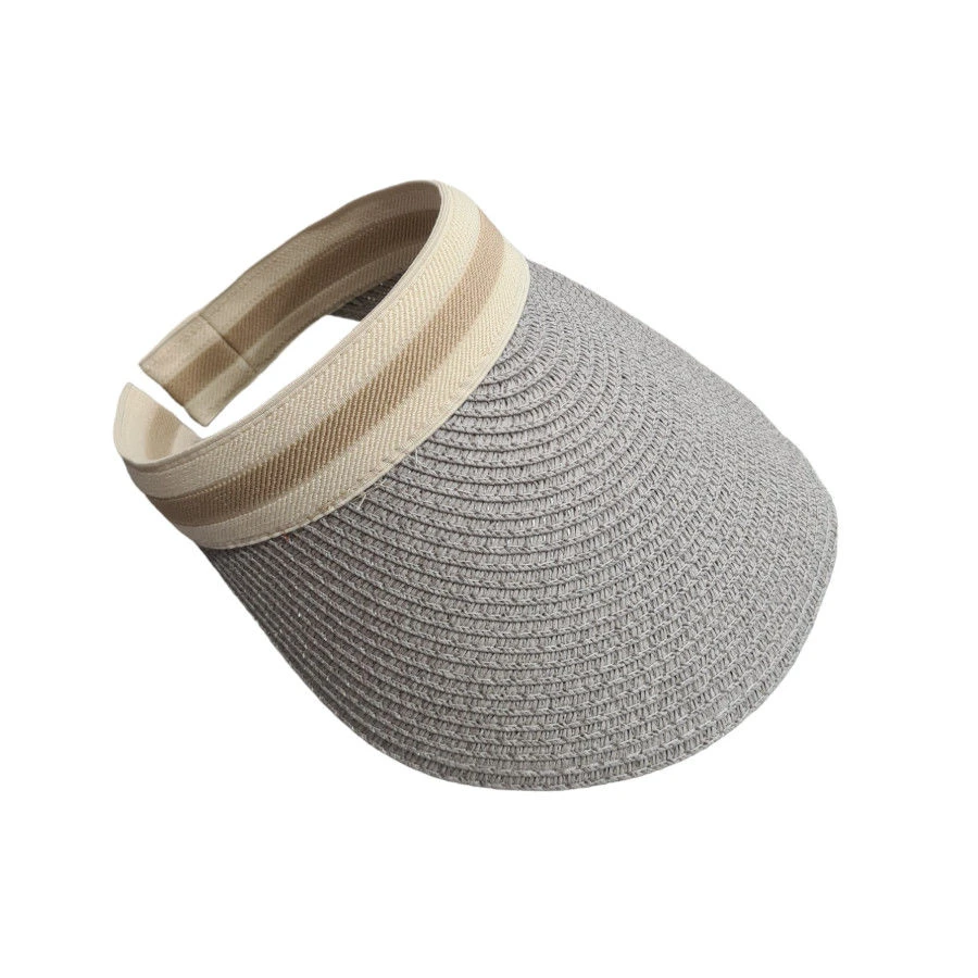 Casquette Visière En Fibre De Papier Avec Bande Contrastée 7 Casquette Visière En Fibre De Papier Avec Bande Contrastée – Image 5