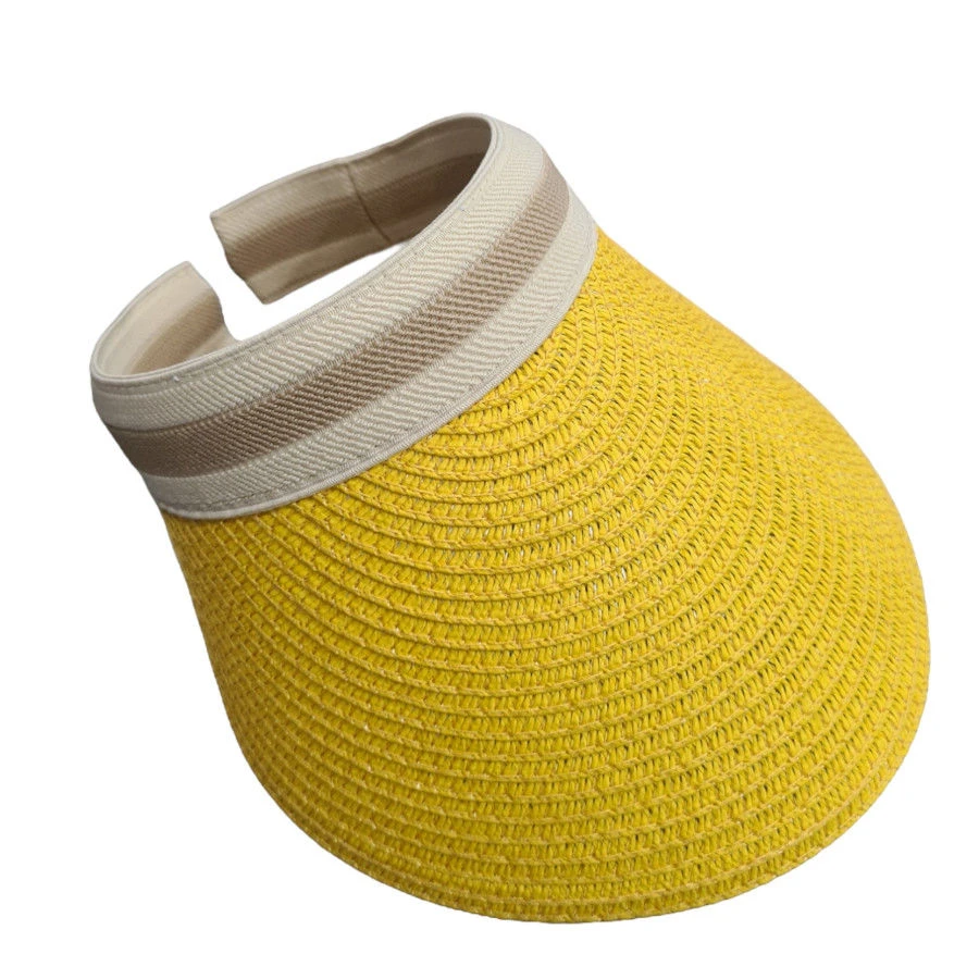 Casquette Visière En Fibre De Papier Avec Bande Contrastée 8 Casquette Visière En Fibre De Papier Avec Bande Contrastée – Image 6