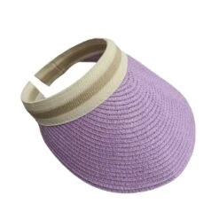 Casquette Visière En Fibre De Papier Avec Bande Contrastée 32 Casquette Visière En Fibre De Papier Avec Bande Contrastée -Accessoires De Mode pdtimg 4956918hd