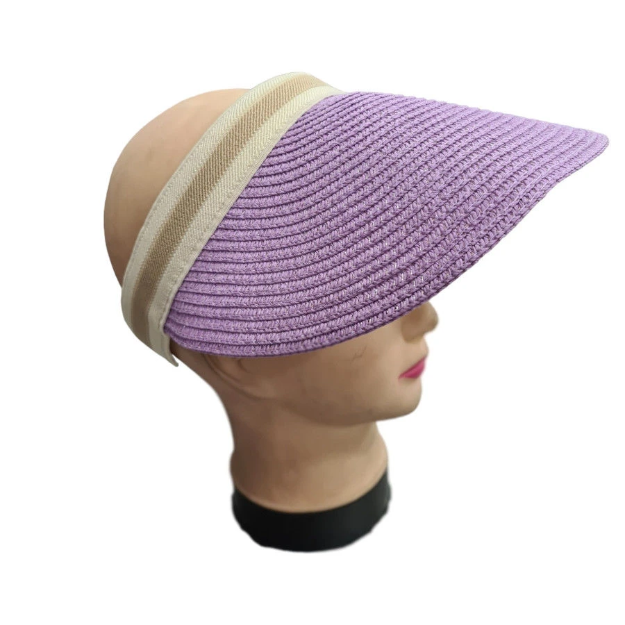 Casquette Visière En Fibre De Papier Avec Bande Contrastée 15 Casquette Visière En Fibre De Papier Avec Bande Contrastée – Image 13