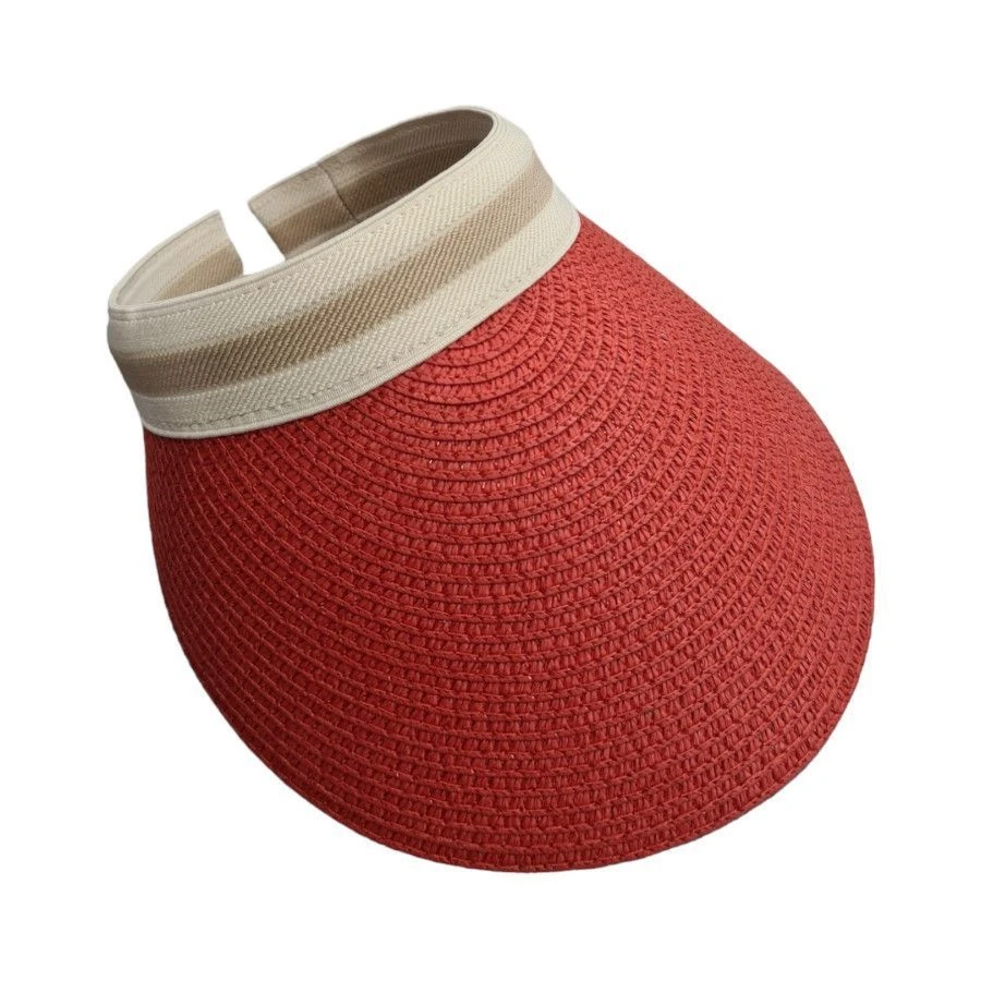 Casquette Visière En Fibre De Papier Avec Bande Contrastée 17 Casquette Visière En Fibre De Papier Avec Bande Contrastée – Image 15