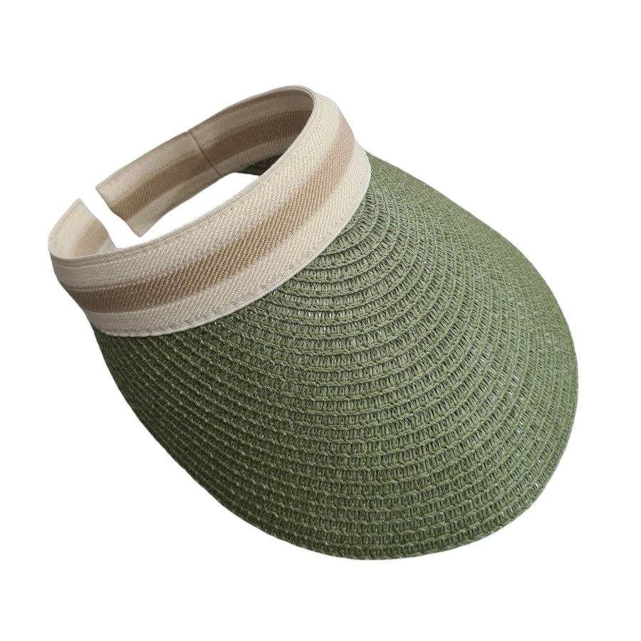 Casquette Visière En Fibre De Papier Avec Bande Contrastée 19 Casquette Visière En Fibre De Papier Avec Bande Contrastée – Image 17