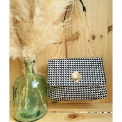 Sac à Bandoulière En Tissu Imprimé Carreaux Détail Doré -Accessoires De Mode pdtimg 4958693hd