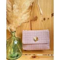 Sac à Bandoulière En Tissu Imprimé Carreaux Détail Doré -Accessoires De Mode pdtimg 4958694hd