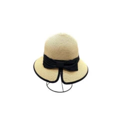 Chapeau En Paille De Papier Et Noeud Papillon Décoratif -Accessoires De Mode pdtimg 4959842hd