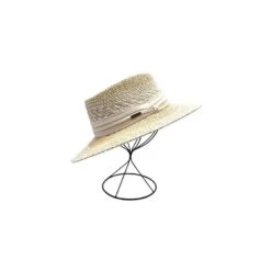 Chapeau De Soleil En Papier Relevé D’un Galon En Tissu -Accessoires De Mode pdtimg 4959860hd