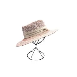 Chapeau De Soleil En Papier Relevé D’un Galon En Tissu -Accessoires De Mode pdtimg 4959865hd