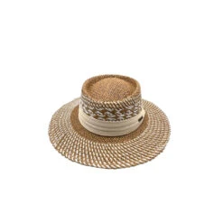 Chapeau De Soleil En Papier Relevé D’un Galon En Tissu -Accessoires De Mode pdtimg 4959866hd