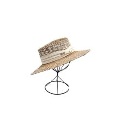Chapeau De Soleil En Papier Relevé D’un Galon En Tissu -Accessoires De Mode pdtimg 4959867hd