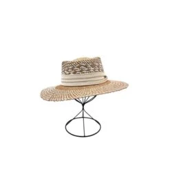 Chapeau De Soleil En Papier Relevé D’un Galon En Tissu -Accessoires De Mode pdtimg 4959868hd