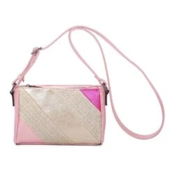 Sac Porté Travers Bimatière Habillé D’un Patchwork Tressé -Accessoires De Mode pdtimg 4960984hd