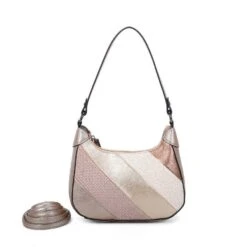 Sac à Anses Porté à L'épaule Façon Bimatière Patchwork -Accessoires De Mode pdtimg 4961003hd