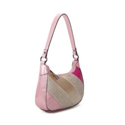 Sac à Anses Porté à L'épaule Façon Bimatière Patchwork -Accessoires De Mode pdtimg 4961010hd