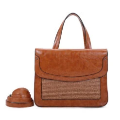 Grand Sac Cabas En Simili Cuir Avec Une Face Avant Tissé 35 Grand Sac Cabas En Simili Cuir Avec Une Face Avant Tissé -Accessoires De Mode pdtimg 4961272hd