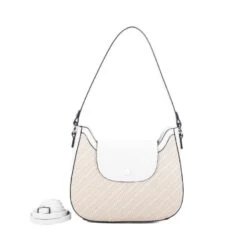 Sac Porté épaule Bimatière à Zip Et Rabat Fermeture Aimant -Accessoires De Mode pdtimg 4961669hd